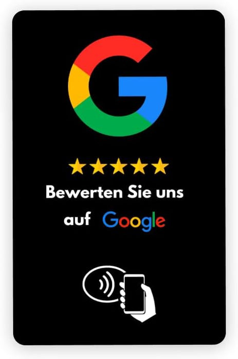 NFC - Google Bewertungskarten / Sofort einsatzbereit Voreingestellt