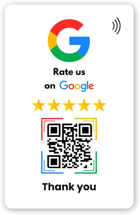 NFC - Google Bewertungskarten / Sofort einsatzbereit Voreingestellt