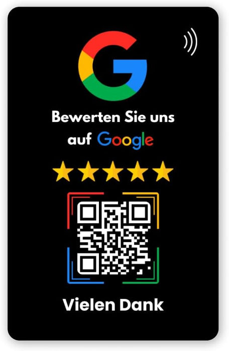 NFC - Google Bewertungskarten / Sofort einsatzbereit Voreingestellt