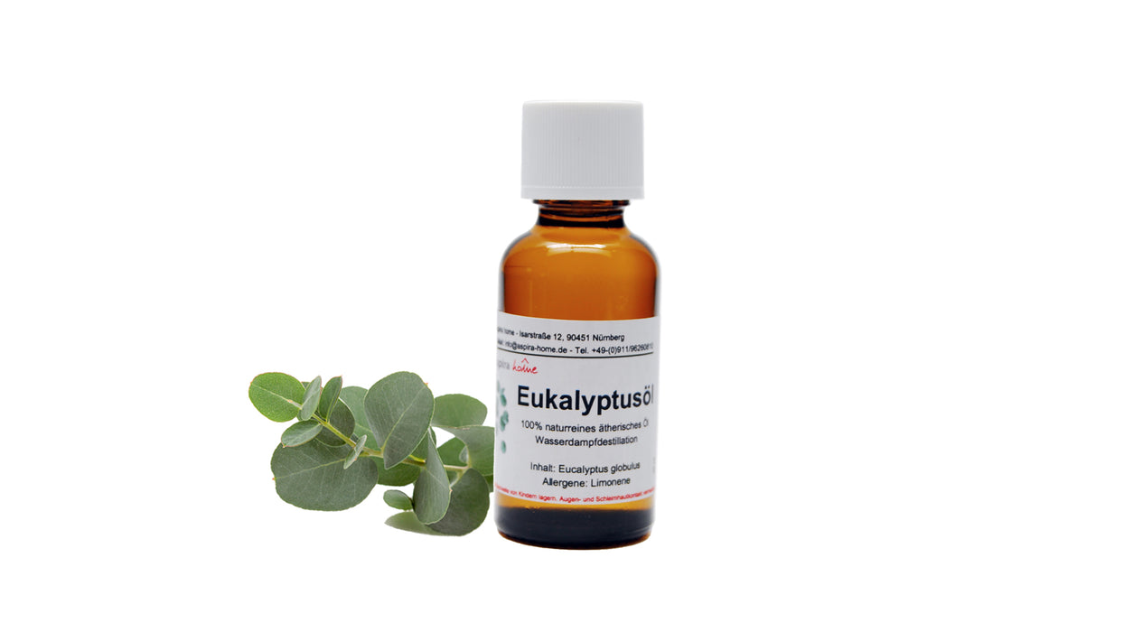 Eukalyptusöl Naturrein 30ml. Glasflasche Braun