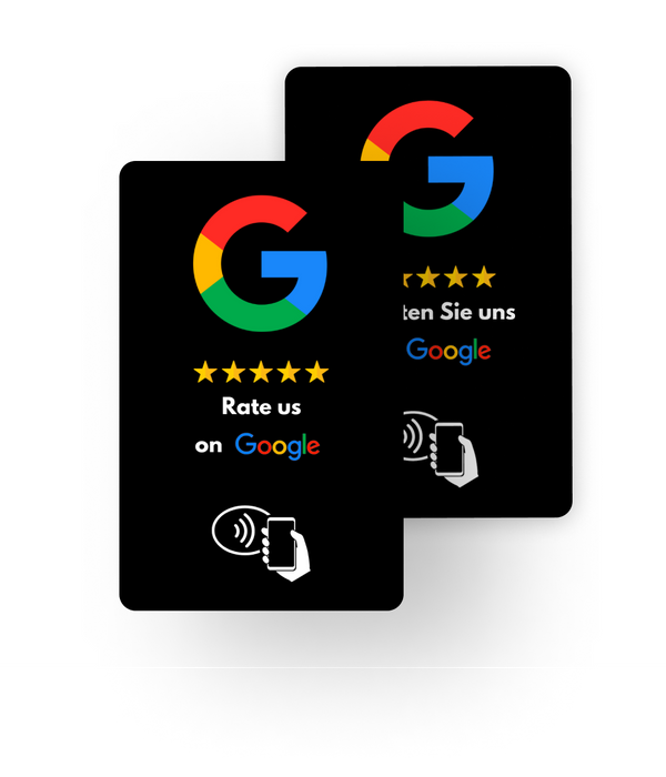 NFC - Google Bewertungskarten / Sofort einsatzbereit Voreingestellt
