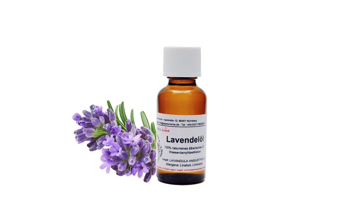 Lavendelöl Naturrein 30ml. Glasflasche Braun