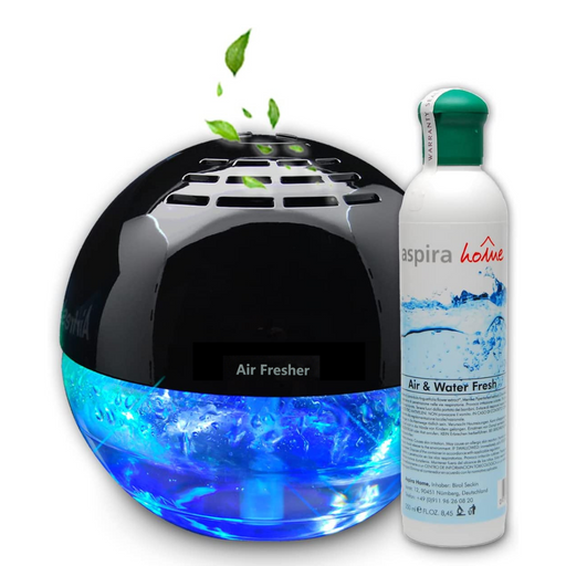 AIRFRESHER  12 Watt mit LED und Ionisator - Tag & Nacht Einstellung mit Aloe Vera Duftstoff aus dem Hause aspira home