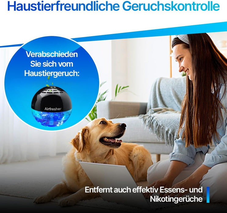 AirFresher Luft- & Raumreiniger mit LED und Ionisator