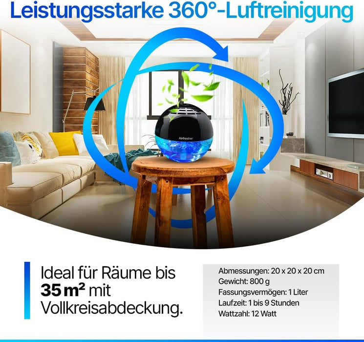 AirFresher Luft- & Raumreiniger mit LED und Ionisator