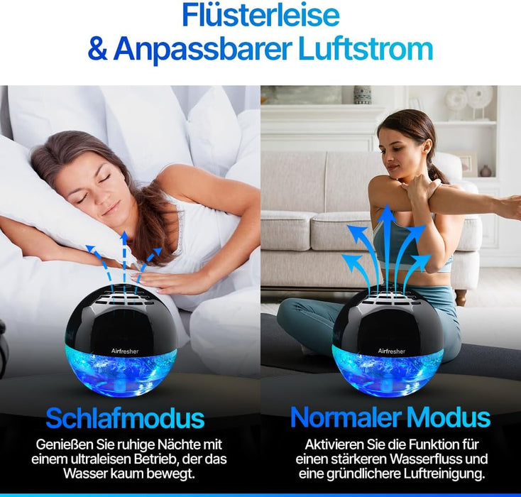 AirFresher Luft- & Raumreiniger mit LED und Ionisator