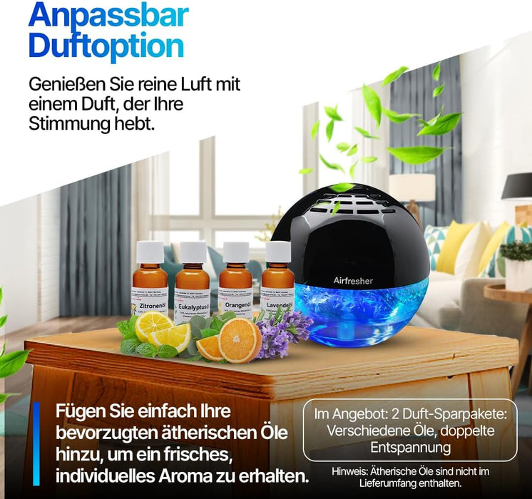 AirFresher Luft- & Raumreiniger mit LED und Ionisator