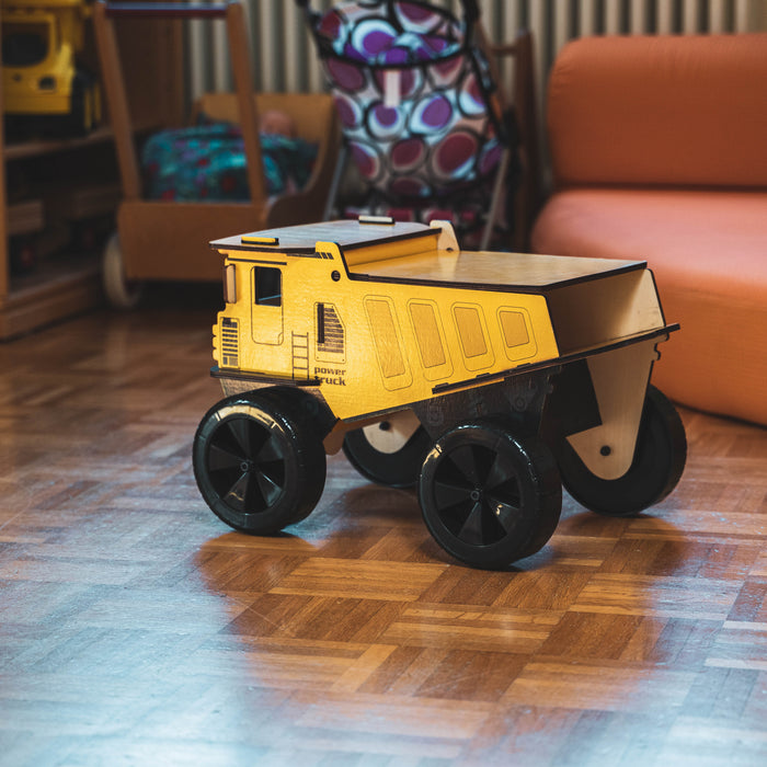 Mamatoyz BamBam Holz-Laster – 2-in-1 Holzspielzeug mit Stauraum ab 3 Jahren