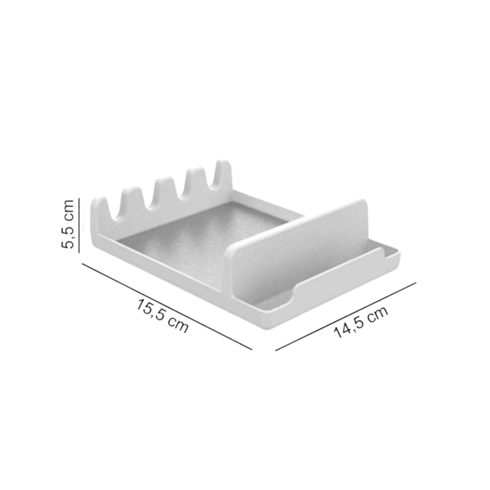 Aspira Home 3-teiliges Küchen Organizer Set – Abtropfgestell aus Aluminium & Kunststoff mit Löffelablage & Schwammhalter, rostfrei, Schwarz oder Weiß, 33 × 43 × 15 cm
