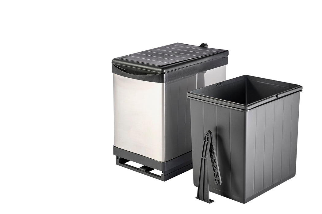 Müllomatik Pro1 mini - Ausziehbarer Einbaumülleimer - Volumen: 1x 12L