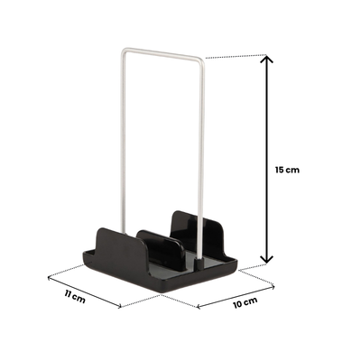 Aspira Home 3-teiliges Küchen Organizer Set – Abtropfgestell aus Aluminium & Kunststoff mit Löffelablage & Schwammhalter, rostfrei, Schwarz oder Weiß, 33 × 43 × 15 cm