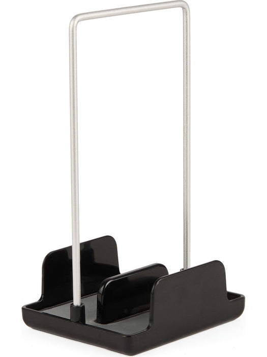 Aspira Home 3-teiliges Küchen Organizer Set – Abtropfgestell aus Aluminium & Kunststoff mit Löffelablage & Schwammhalter, rostfrei, Schwarz oder Weiß, 33 × 43 × 15 cm