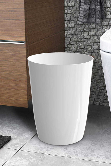 Aspira Home Dekorativer Papierkorb 3er Set – 6L Offener Mehrzweck-Eimer für Bad, Küche, Büro & Kinderzimmer, Ø19 × 27 cm, Weiß, Grau, Schwarz oder Beige