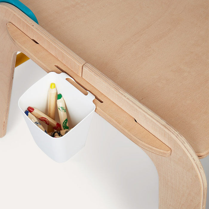 Mamatoyz Massa Spiel- und Maltisch aus Holz mit Papierrolle – Kinderschreibtisch für kreative Ideen